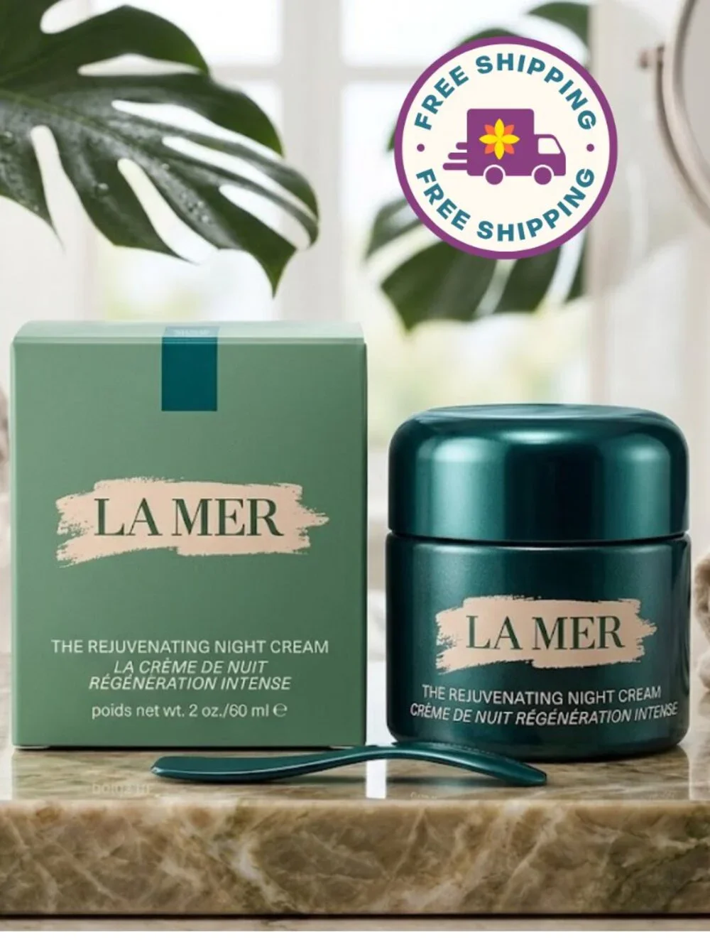 NEW La Mer The Rejuvenating Night Cream 2 oz / 60 ml - Anti-Aging Moisturizer